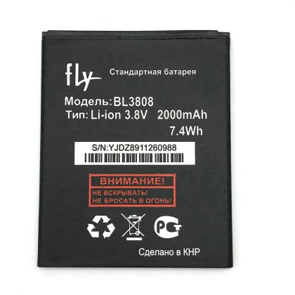 Батарея для Fly BL3808 (IQ456 Era Life 2) /Original PRC/ 12 мес. гарантии