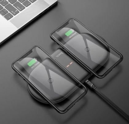 Беспроводное ЗУ Hoco CW23 dual power wireless fast charger 20W Black