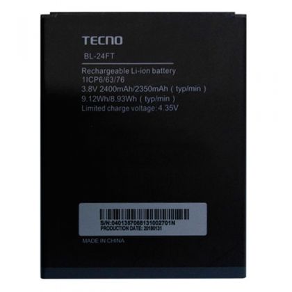 Батарея для Tecno F2 LTE 2400 mAh (BL-24FT) /Original/ 12 мес. гарантии