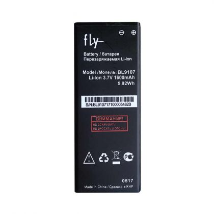 Батарея для Fly BL9107 (5S) /Original PRC/ 12 мес. гарантии