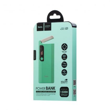 Повербанк Hoco B27 Pusi 15000 mAh Бирюзовый