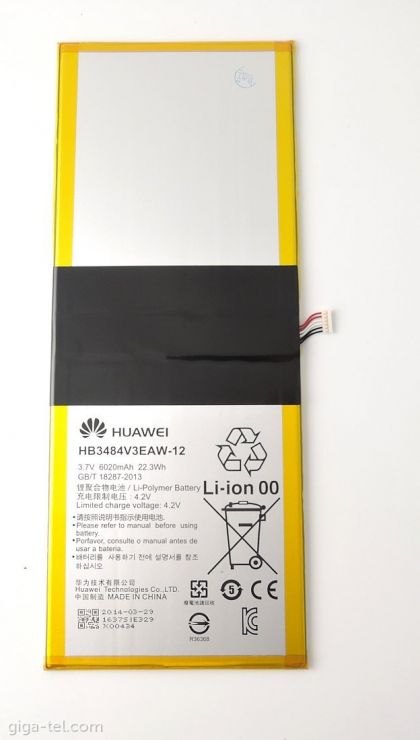 Батарея для Huawei MediaPad 10 Link Plus / HB3484V3EAW-12 /Original/ 12 мес. гарантии