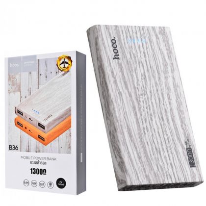 Повербанк Hoco B36 Wooden mobile 13000 mAh Fir Wood