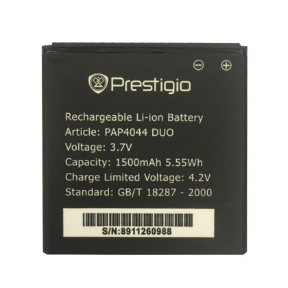 Батарея для Prestigio PAP4044, PAP4322 /Original PRC/ 12 мес. гарантии, 1500 mAh