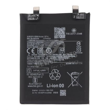 Батарея Xiaomi BP4J Redmi Note 12 Pro+ Plus 5G, Poco X5 5G, 5000 mAh /Original PRC/ 12 мес. гарантии