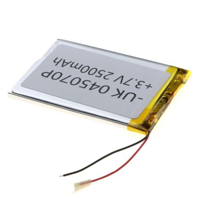 Батарея универсальный 045070Р 72 х 50 х 3 мм, 2500 mAh 3.7 V,