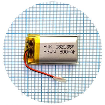 Батарея универсальный 082135P 21 x 35 x 8 мм 800 mAh 3.7V,
