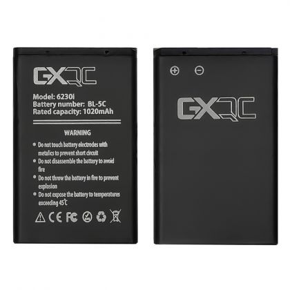 Батарея GX BL-5C для Nokia 2300/ 3100/ 5030/ 6230/ 6230i/ 6600/ 6630/ C1-00/ C2-00/ E50/ N70/ N71/ N72/ X2-01
