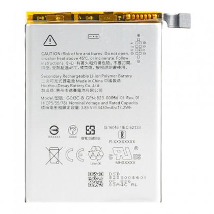 Батарея для Google Pixel 3 XL (3450 mAh) GO13C-B / G013C-B /Original PRC/ 12 мес. гарантии