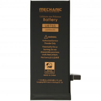Батарея MECHANIC для Apple iPhone 6S (увеличенная емкость, 2200 mAh)