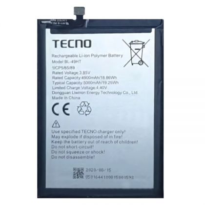 Батарея для Tecno BL-49HT Camon 16 SE, 5000 mAh /Original PRC/ 12 мес. гарантии