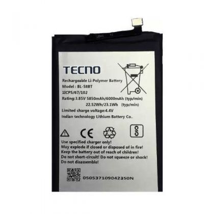 Батарея для Tecno BL-58BT Pova LD7, 6000 mAh /Original PRC/ 12 мес. гарантии