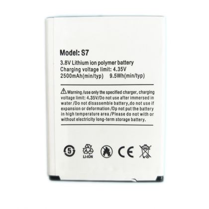 Батарея для Ulefone S7 / Assistant AS-502 / AS-503 2500 mAh /Original PRC/ 12 мес. гарантии