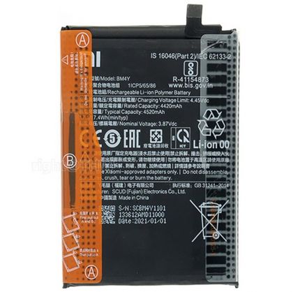 Батарея для Xiaomi Mi 11x / Redmi K40 / Redmi K40 Pro / Poco F3 BM4Y (4520 mAh) /Original/ 12 мес. гарантии