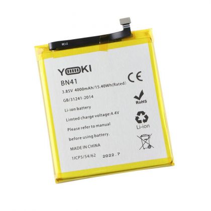 Батарея Yoki для Xiaomi Redmi Note 4 / BN41 (China Version, MediaTek, MTK) 4100 mAh