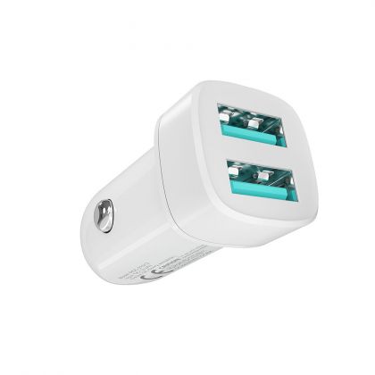 Авто Зарядное Устройство Ridea RCC-21012 Grand 2USB 2.4 A Белый