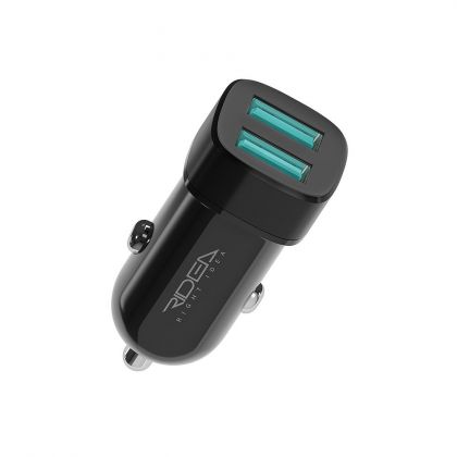 Авто Зарядное Устройство Ridea RCC-21012 Grand 2USB 2.4 A Черный
