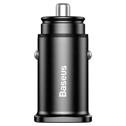 Автомобильное ЗУ Baseus Square Metal CCALL-DS-01 5A Black
