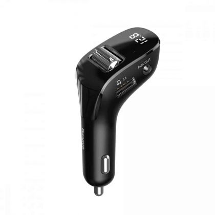 Автомобильное ЗУ Baseus Streamer F40 Bluetooth FM Launcher 15W 2USB CCF40-01 Black