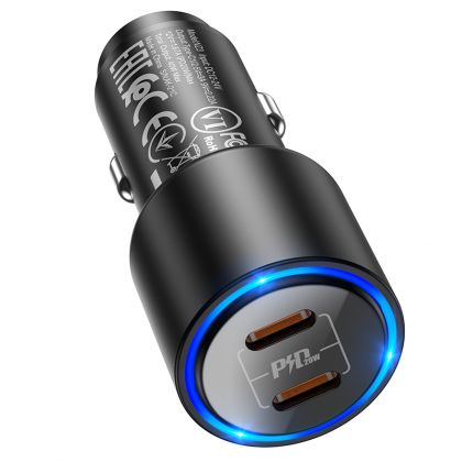 Автомобильное ЗУ Hoco NZ3 Dual Port PD QC3.0 40W Black