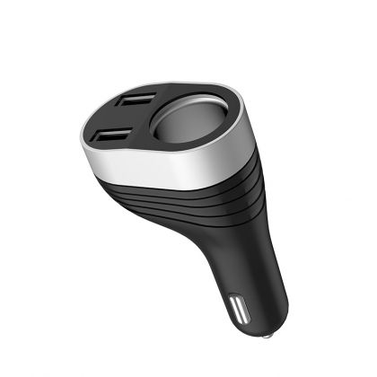 Автомобильное ЗУ Hoco Z29 Regal Digital Display Cigarette Lighter 2USB 3.1A Black