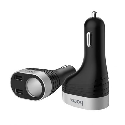 Автомобильное ЗУ Hoco Z29 Regal Digital Display Cigarette Lighter 2USB 3.1A Black