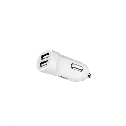 Автомобильное ЗУ Hoco Z2A (2USB/ 2.4A) + Cable Micro USB White