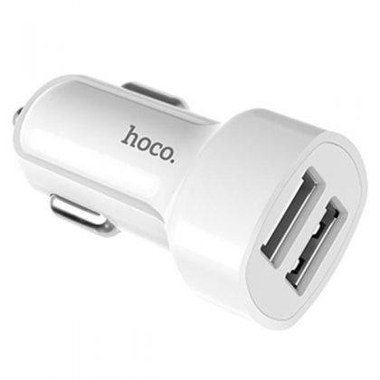 Автомобильное ЗУ Hoco Z2A (2USB/ 2.4A) + Cable Micro USB White