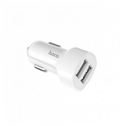 Автомобильное ЗУ Hoco Z2A (2USB/ 2.4A) + Cable iPhone White