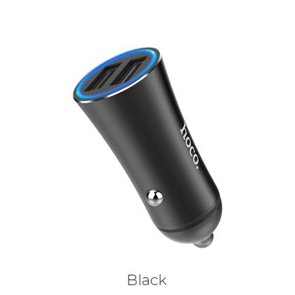 Автомобильное ЗУ Hoco Z30A 2USB 3.1A Black