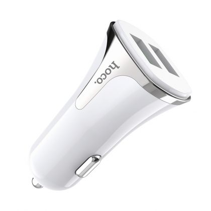 Автомобильное ЗУ Hoco Z31 QC3.0 (2USB/ 3.4A) + Cable Micro USB White