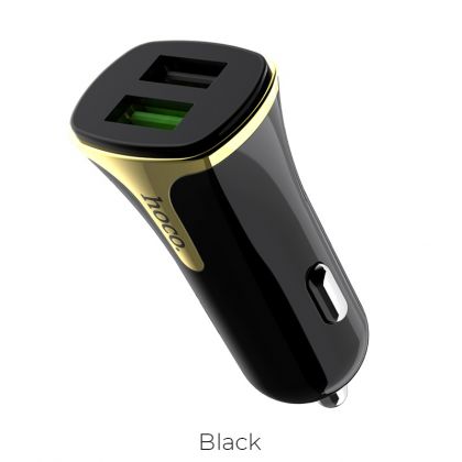 Автомобильное ЗУ Hoco Z31 QC3.0 Type-C 18w 3.4A Black
