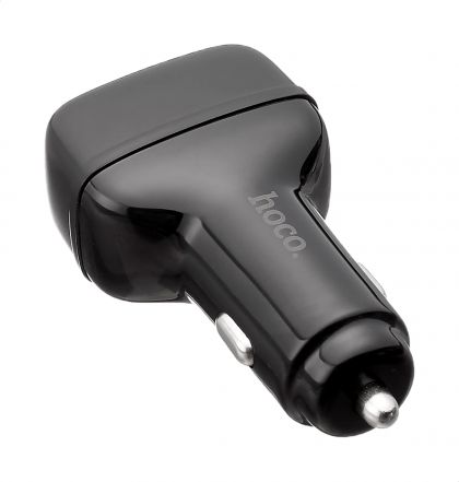 Автомобильное ЗУ Hoco Z36 (2USB/ 2.4A) + Cable Type-C Black