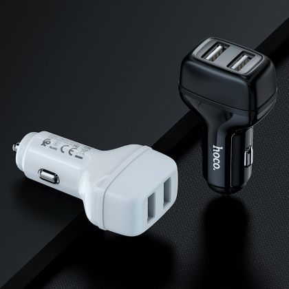 Автомобильное ЗУ Hoco Z36 Micro 2USB White