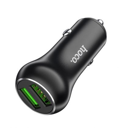 Автомобильное ЗУ Hoco Z37 Dual QC3.0 Black