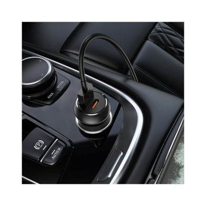 Автомобильное ЗУ Hoco Z38 PD 1USB 20W + 1Type-C QC3.0 black