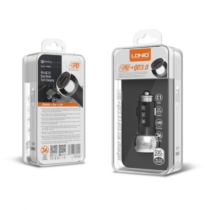 Автомобильное ЗУ LDNIO C1 / micro-USB Black