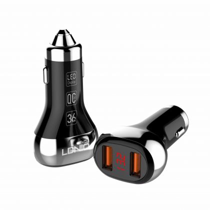 Автомобильное ЗУ LDNIO C2 / micro-USB Black