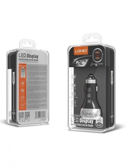 Автомобильное ЗУ LDNIO C2 / type-C Black