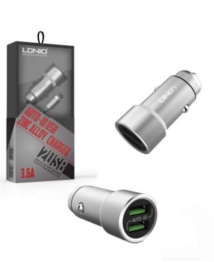 Автомобильное ЗУ LDNIO C302 3.6A 2USB / micro-USB