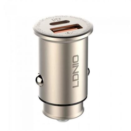 Автомобильное ЗУ LDNIO C506Q / micro-USB Стальной