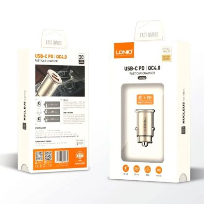 Автомобильное ЗУ LDNIO C506Q / micro-USB Стальной