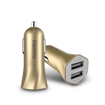 Автомобильное ЗУ Remax RCC-204 Speed 7 3.1A ( 2USB) gold