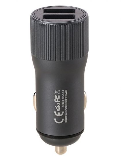 Автомобильное ЗУ Remax RCC-221 Retour 3.0A 2USB Quick Charge dark grey