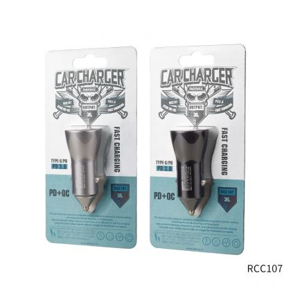 Автомобильное ЗУ Remax RCC107 36w PD+QC Black