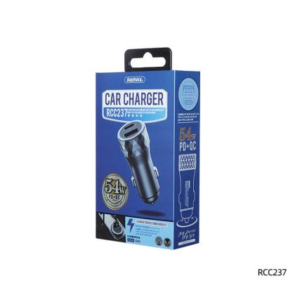Автомобильное ЗУ Remax RCC237 54W QC+PD Gray