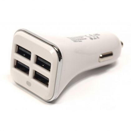 Автомобильное ЗУ PowerPlant 4xUSB: 12V-24V, 6.8A