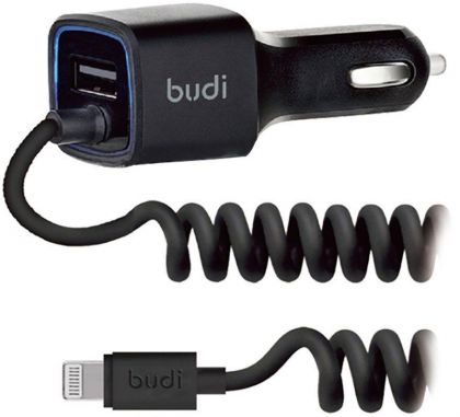 Автомобильное ЗУ Budi M8J066L 2.4A 1USB / Lightning