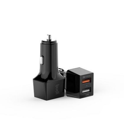 Автомобильное ЗУ Budi M8J076 4.8A 2USB QC3.0