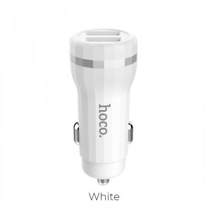 Автомобильное ЗУ Hoco Z27 2USB 2.4A / Type-C White